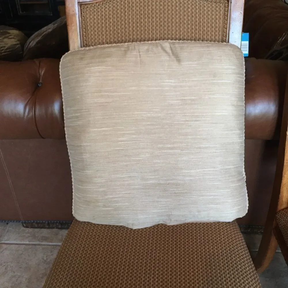 HIGH END Taupe Stripe Textured Pillow